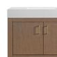 37B Alanya 36" Single Bathroom Vanity in Walnut Drift with White Composite Stone Top, , large