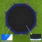 HOMLUX 14" Outdoor Trampoline with Basketball Hoop in Blue, , large