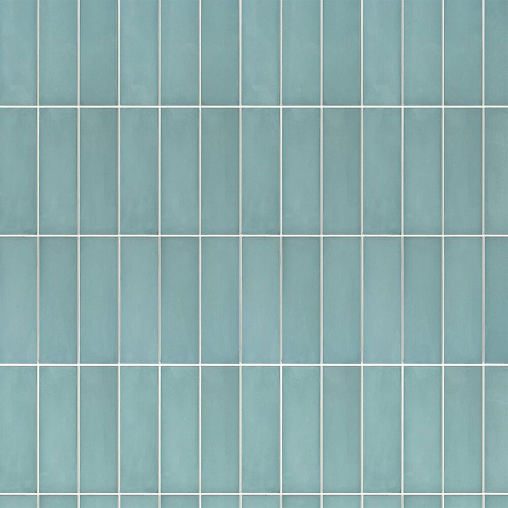 Soho Studio ColorHues Teal 2" x 8" Cement Tile, , large