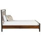 Home Trends & Design Aspen Queen Platform Bed in Walnut and Antique Zinc, , large