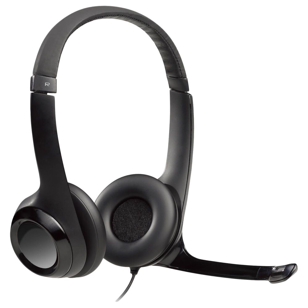 Logitech H390 USB Computer Headset with Noise Cancelling Mic in Black, , large