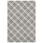 Dalyn Rug Company Soft Essentials Plaid Putty 9" x 12" Indoor/Outdoor Area Rug, , large