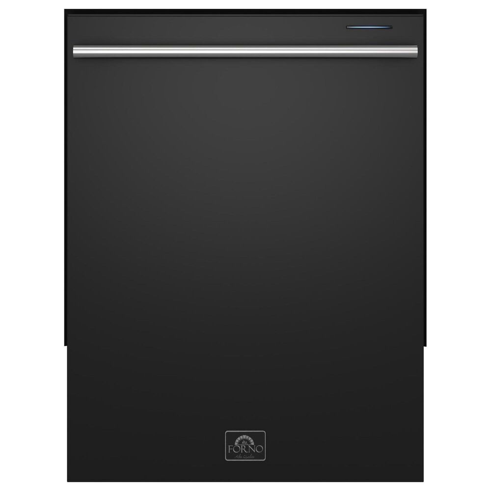 Forno Pozzo 24" Built-In Tall Tub Top Control Dishwasher with 49 dBA in Black, , large