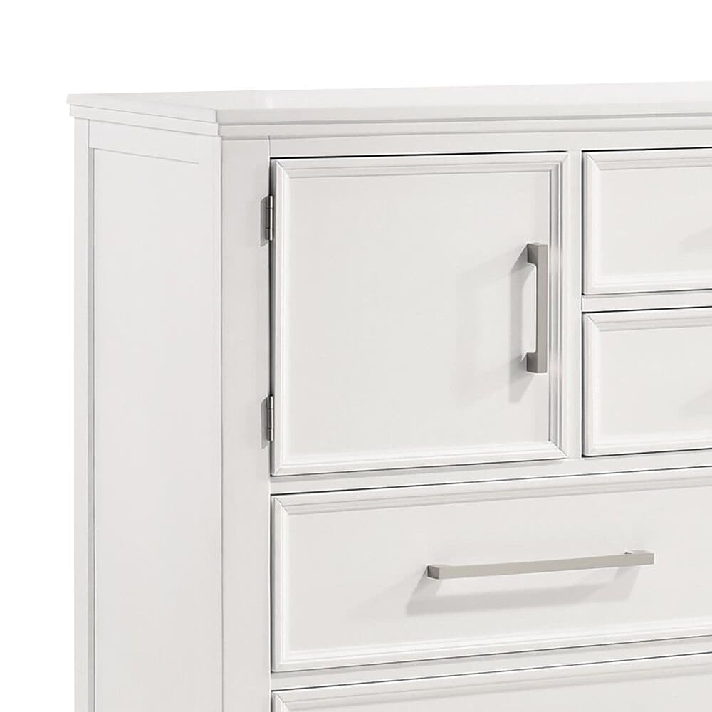 New Heritage Design Andover 3 Piece Queen Bedroom Set in White, , large