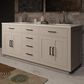 Lexora Home Abbey 72" Double Bathroom Vanity in White Oak with 2 cm White Cultured Marble Top and Rectangular Sinks, , large