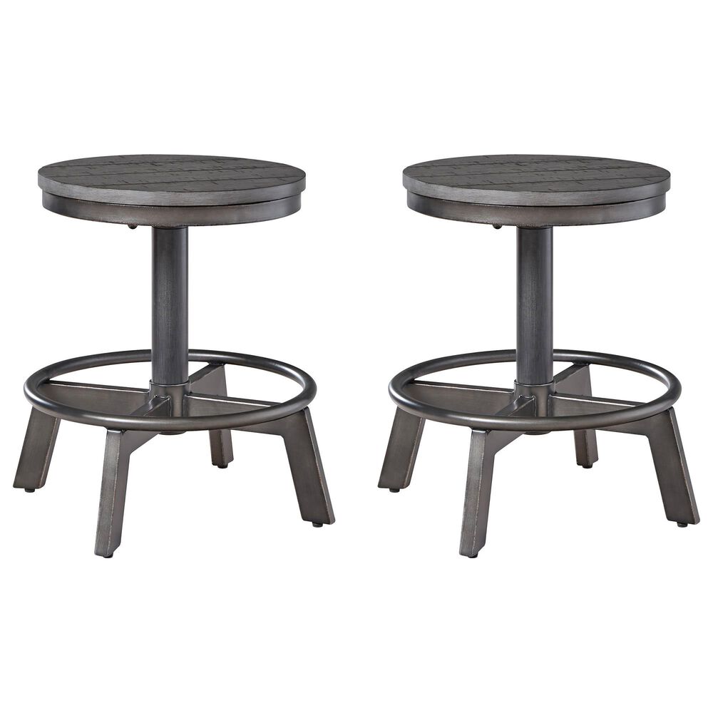 Ashley Torjin Counter Stool Set of 2 in Gray, , large