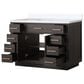 Lexora Home Abbey 48" Single Bathroom Vanity in Brown Oak with 2 cm White Cultured Marble Top and Rectangular Sink, , large