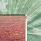 Safavieh Barbados Tropical Botanical 8" Square Green and Teal Indoor/Outdoor Area Rug, , large