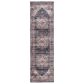 Central Oriental Rugease Velveteen Chantal Rust and Dark Grey 2"3" x 6" Runner, , large