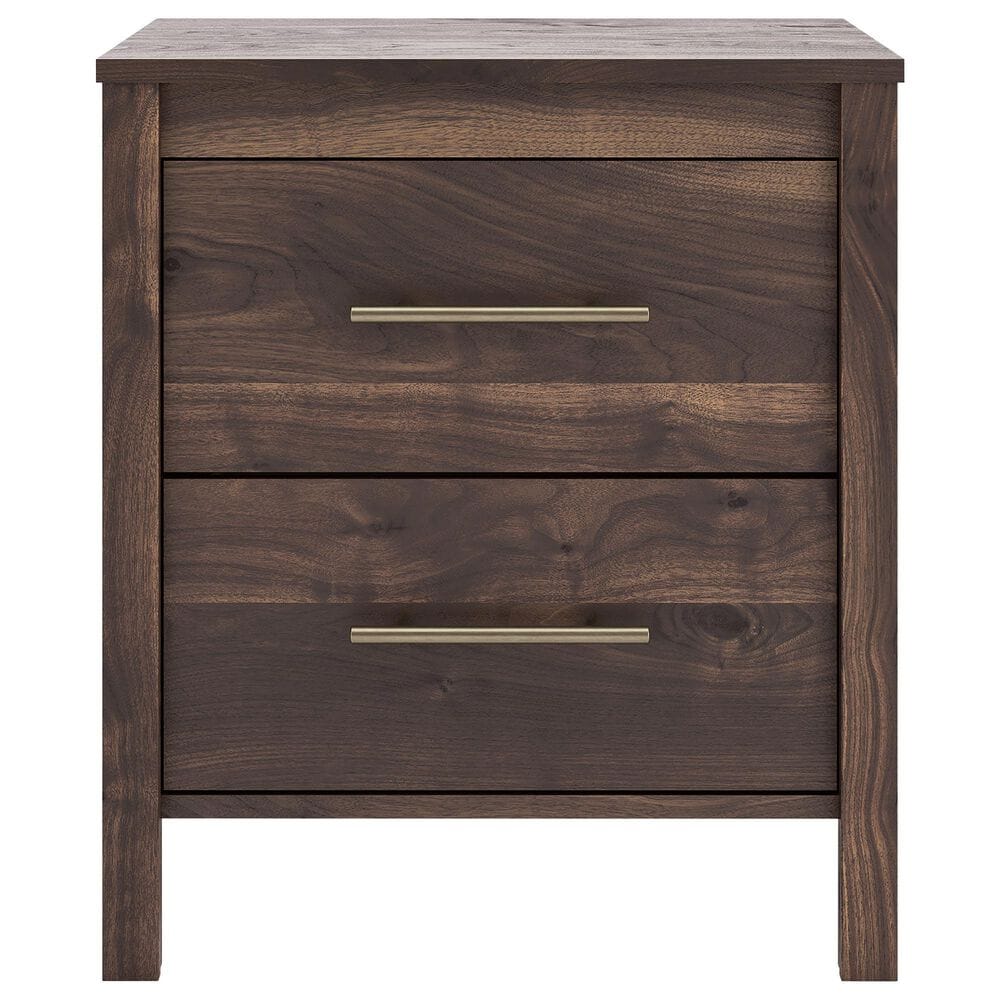 Ashley Calverson 2-Drawer Nightstand in Mocha, , large