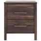 Ashley Calverson 2-Drawer Nightstand in Mocha, , large