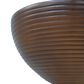 Hearth and Haven Outdoor Hourglass Concrete Side Table with Horizontal Ridges Design in Brown, , large
