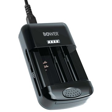 Bower DSLR Universal Charger with Rechargeable Batteries in Black, , large