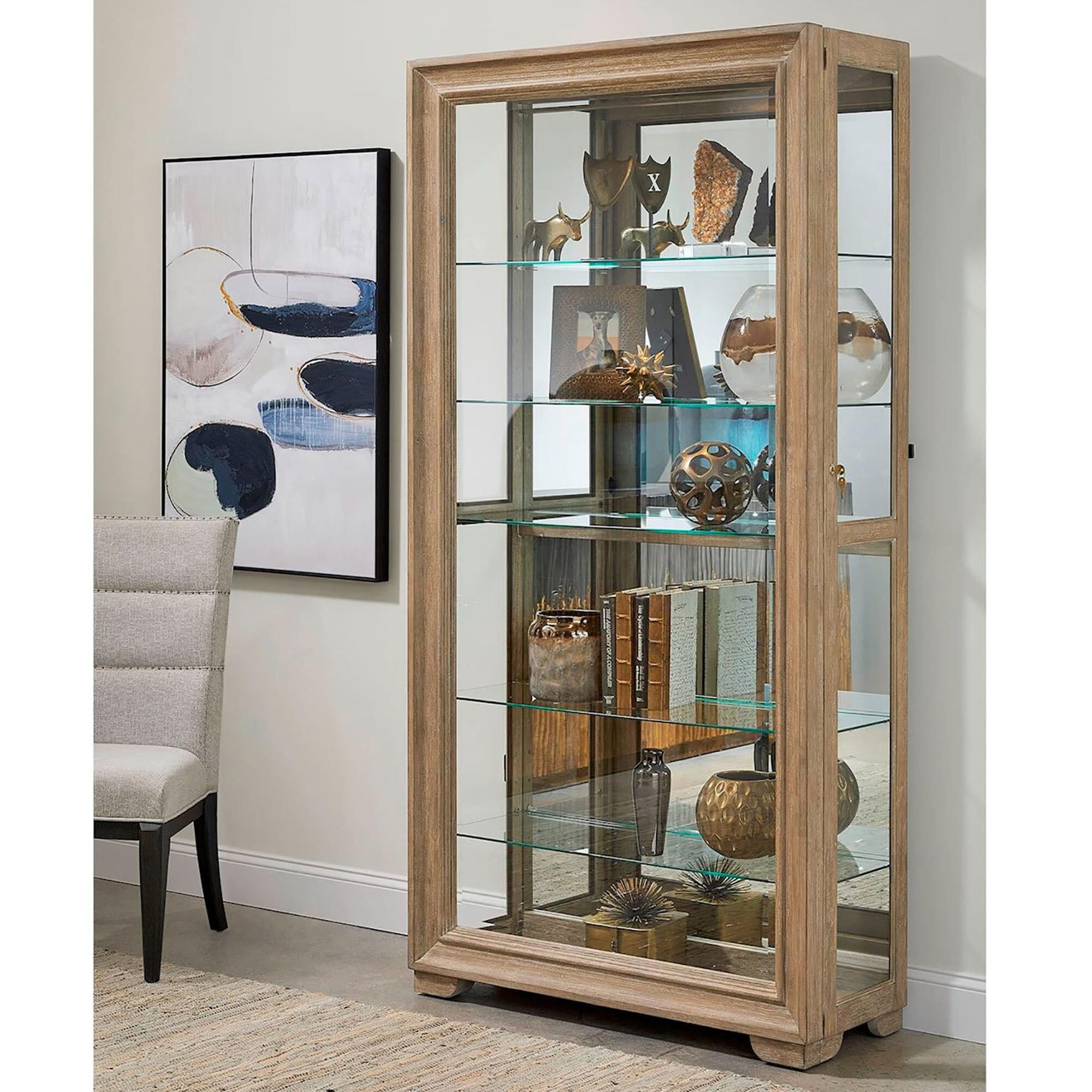 Curio cabinet shop with light
