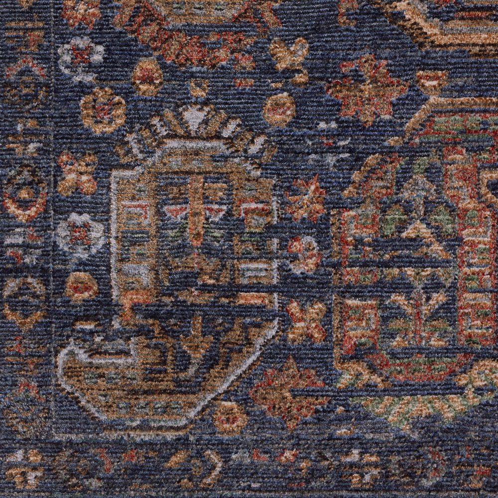 Loloi Winchester Navy and Multicolor 2'6" x 7'8" Runner, , large
