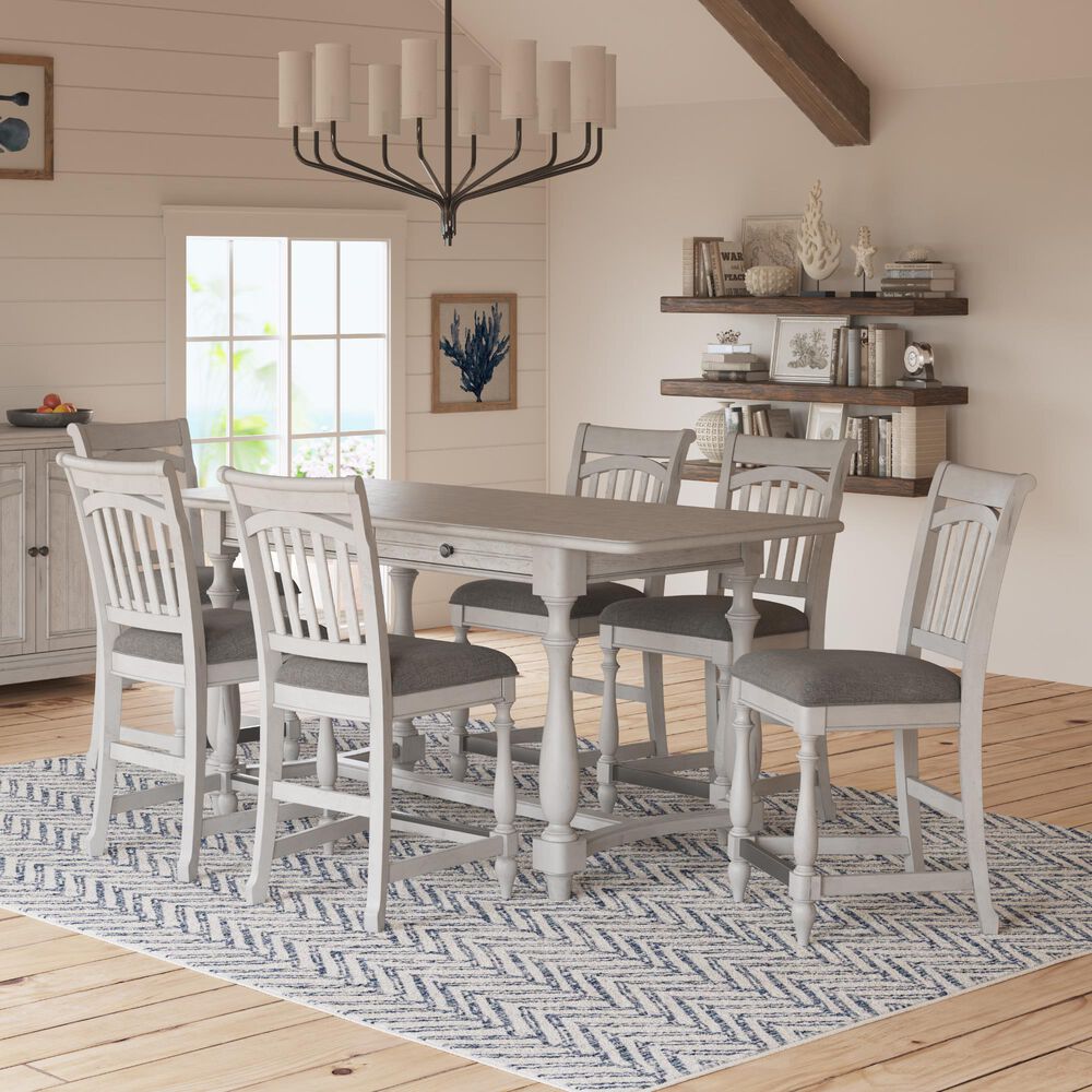 Emerald Home Furnishings New Haven Counter Stool in Oyster Shell &#40;Set of 2&#41;, , large