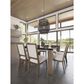 CANAD Loft 9-Piece Square Dining Set in Smoked and Pecan Washed, , large