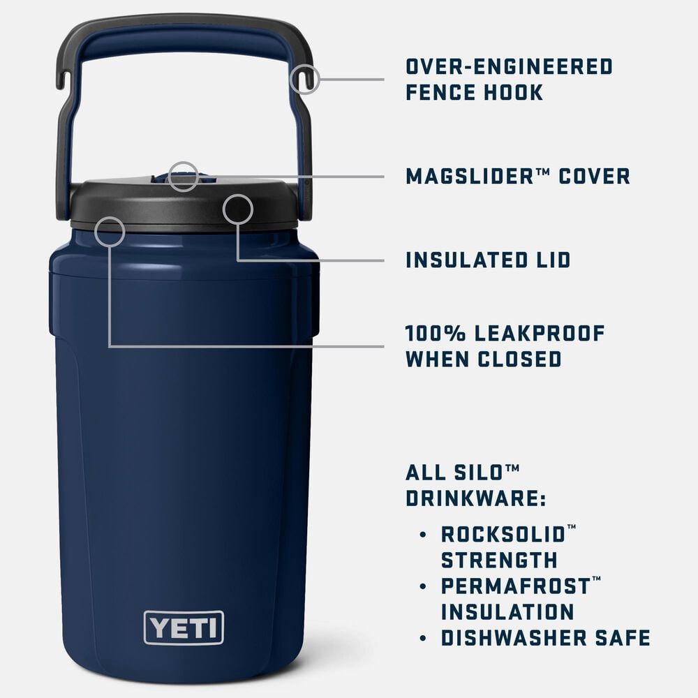 YETI Silo Half Gallon Jug with MagSlider Straw Cap in Navy, , large