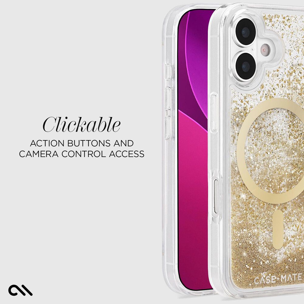 Case-Mate Waterfall MagSafe Case for iPhone 17 in Gold, , large