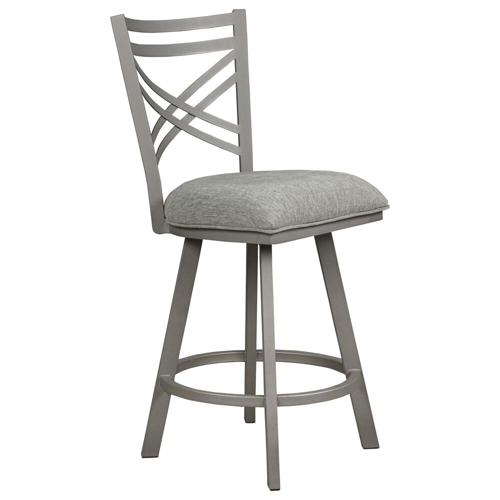 Delaware Dining Rebecca Swivel Counter Stool in Nickel, , large