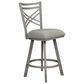 Delaware Dining Rebecca Swivel Counter Stool in Nickel, , large