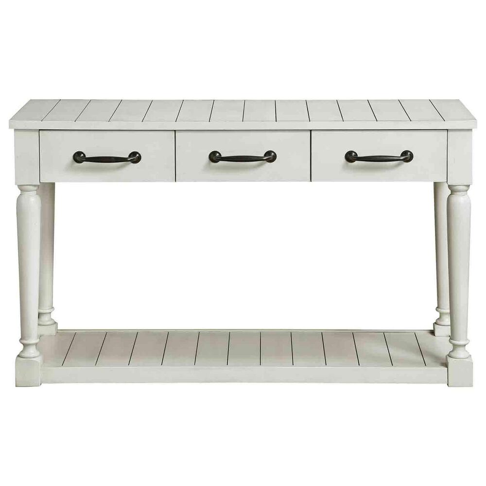 Crystal City Hemingway Sofa Table in Alabaster, , large