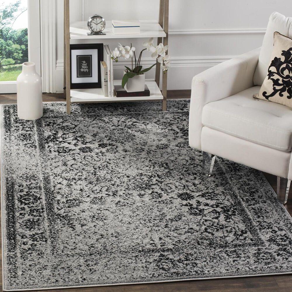 Safavieh Adirondack ADR109B-5 5&#39;1&quot; x 7&#39;6&quot; Grey/Black Area Rug, , large