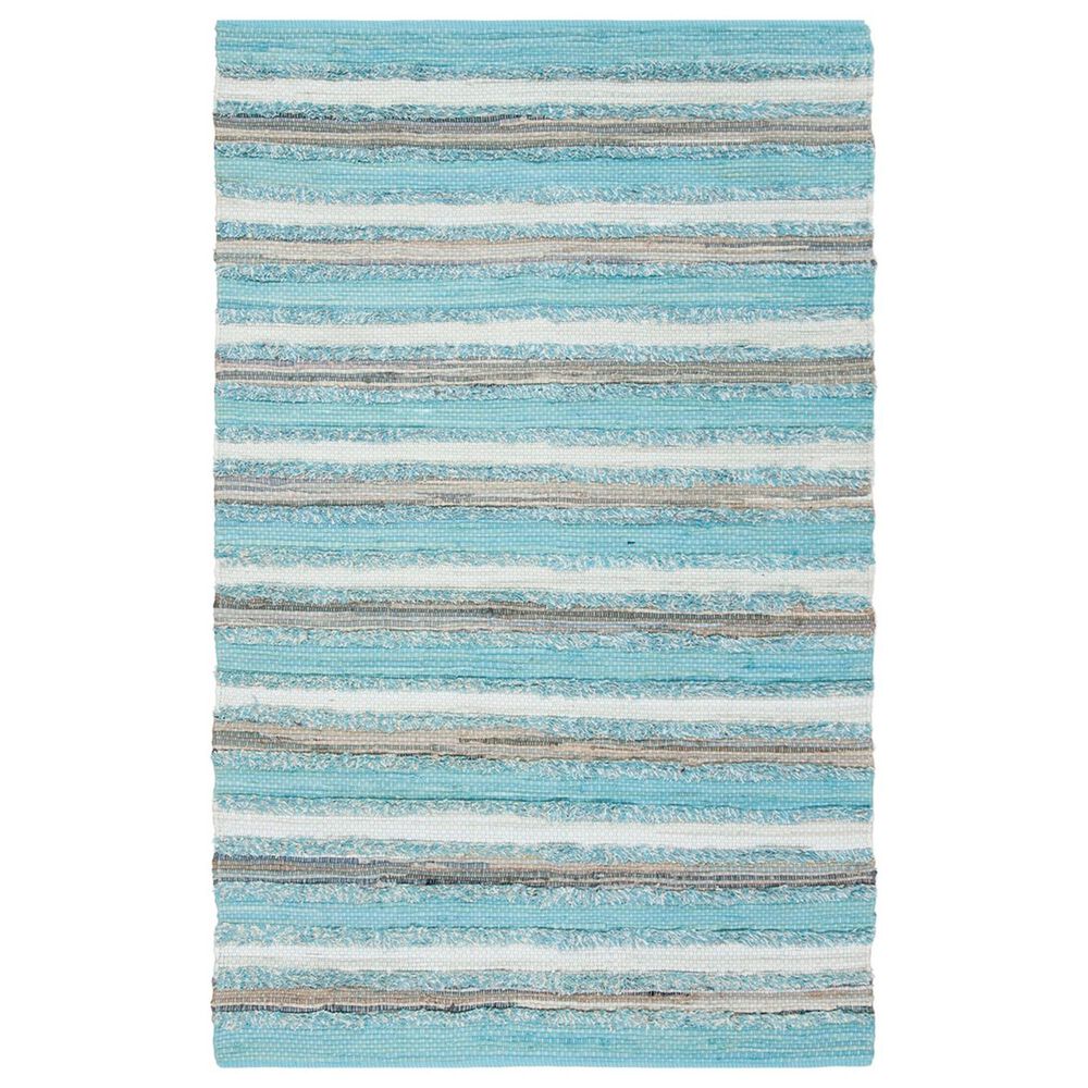 Safavieh Montauk 5' x 8' Aqua Area Rug, , large