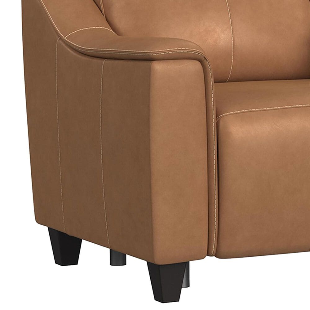 Flexsteel Latitudes Power Reclining Loveseat with Console and Power Headrest in Honey, , large