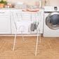 Household Essentials Foldable Clothes Drying Rack in White, , large