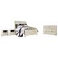 Ashley Bellaby 4-Piece Queen Panel Bedroom Set in Whitewash, , large