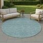 Dalyn Rug Company Soft Essentials Solid Teal 8" Round Area Rug, , large
