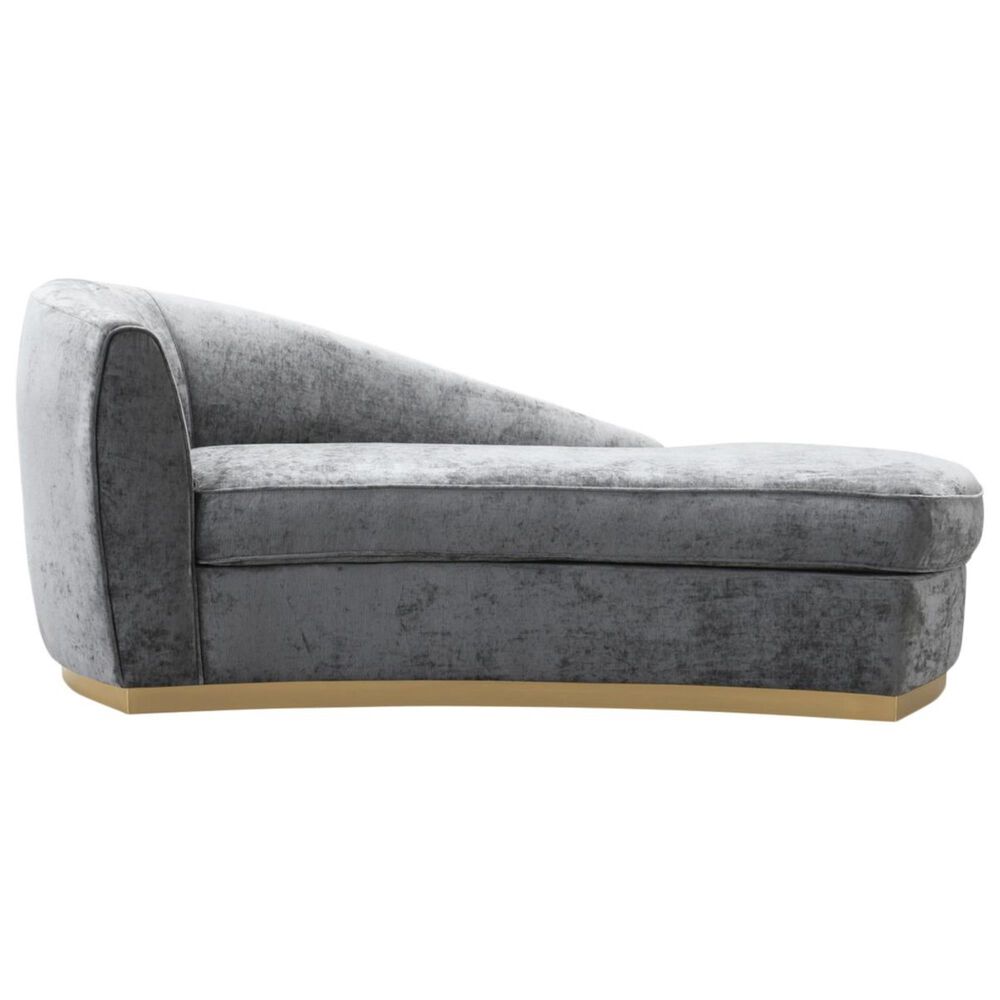 Tov Furniture Adele Chaise in Grey NFM