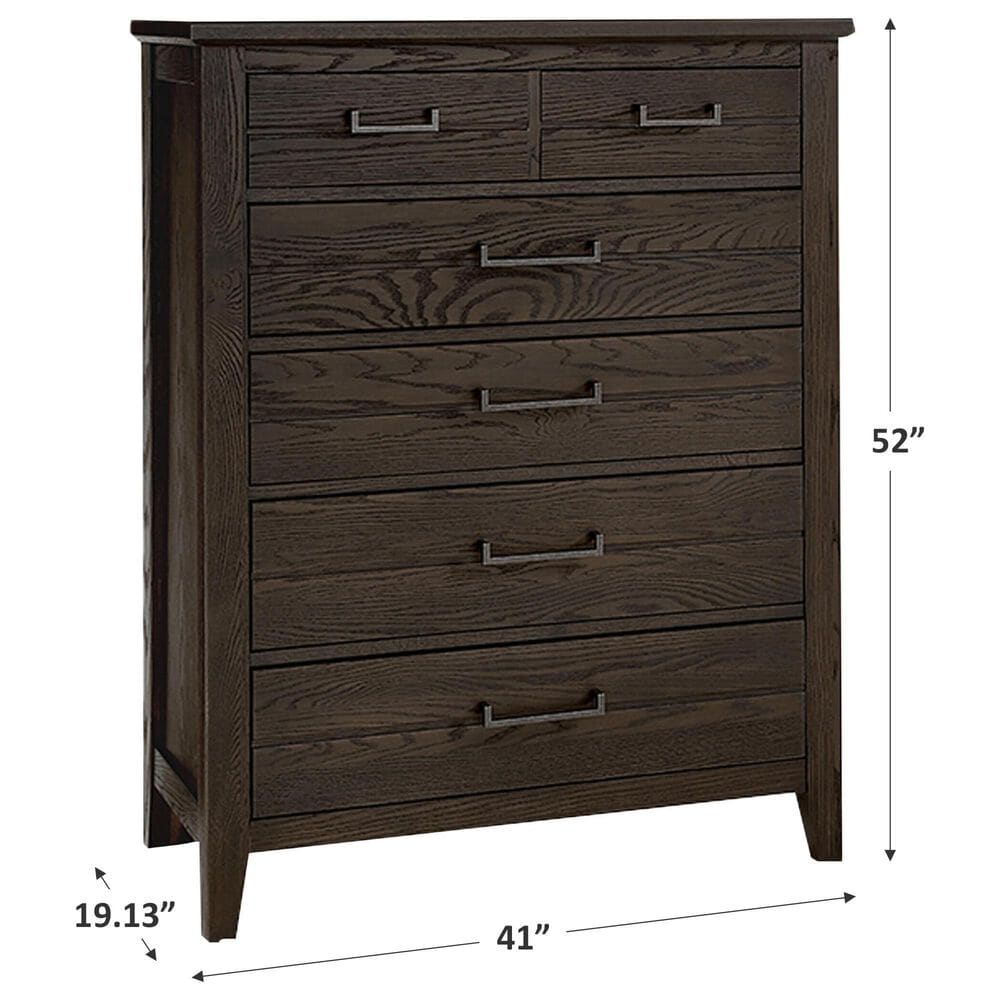 Viceray Collections Passageways 5 Drawer Chest in Charleston Brown, , large