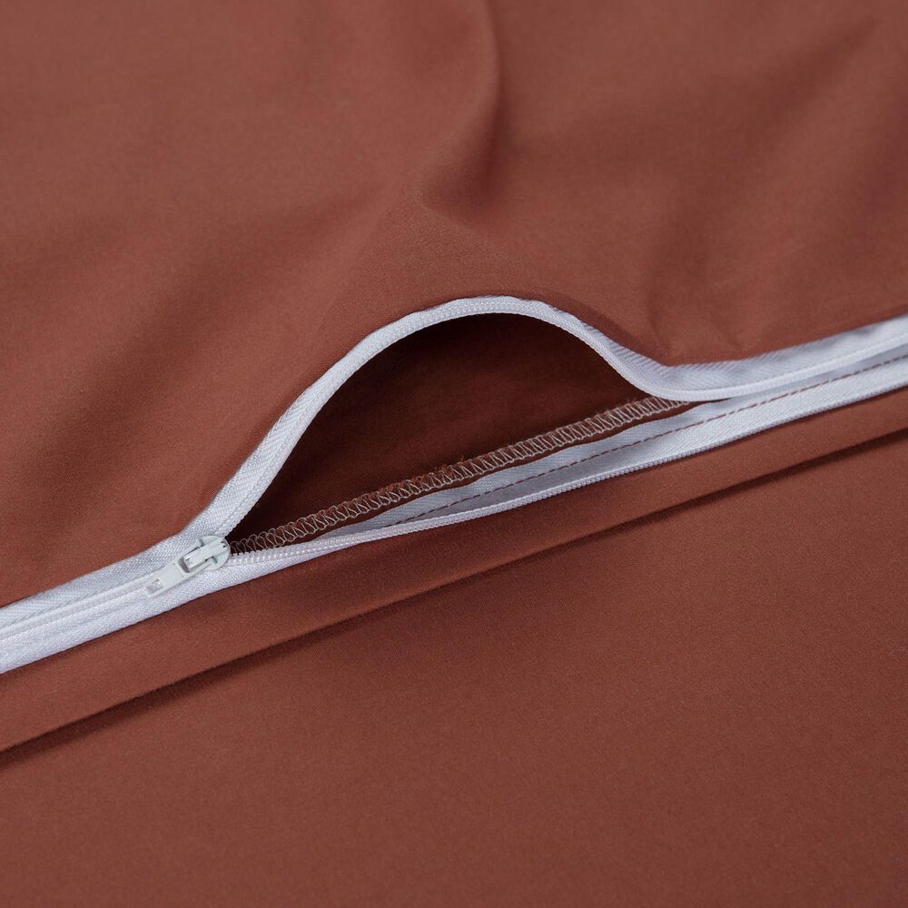 Chanasaya Home 3-Piece Queen Duvet Cover Set in Rust, , large