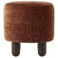 Four Hands Zena 18" Round Ottoman in Altair Sienna, , large
