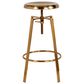 Flash Furniture Toledo Swivel Adjustable Barstool in Gold, , large