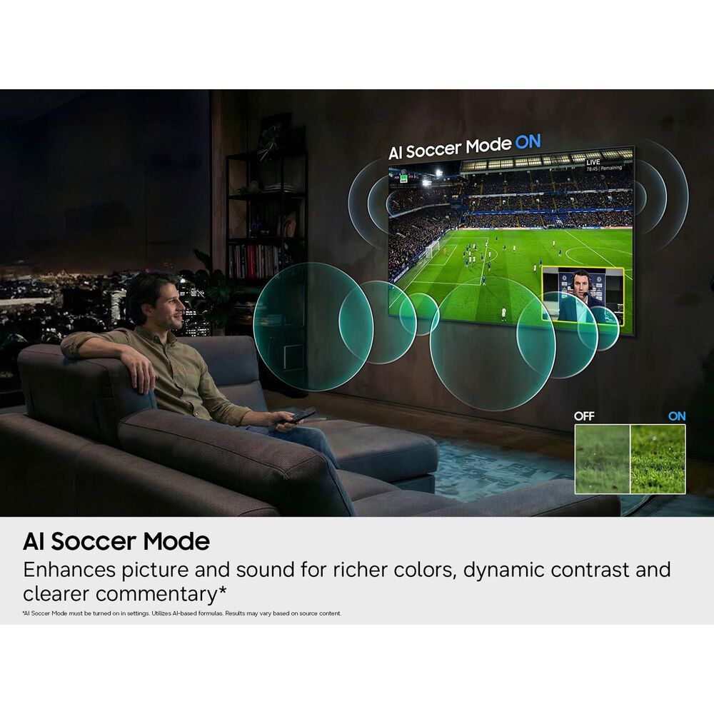 Samsung 75" Class R85H Series Micro RGB 4K UHD Vision AI - Smart Tizen TV with Q-Series 3.1.2 Channel Soundbar System in Titan Black, , large