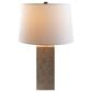 37B Agate Square Table Lamp in Natural Travertine, , large