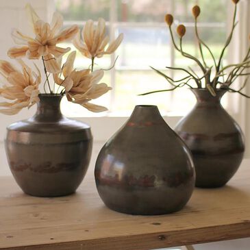 Kalalou Vases in Copper (Set of 3), , large
