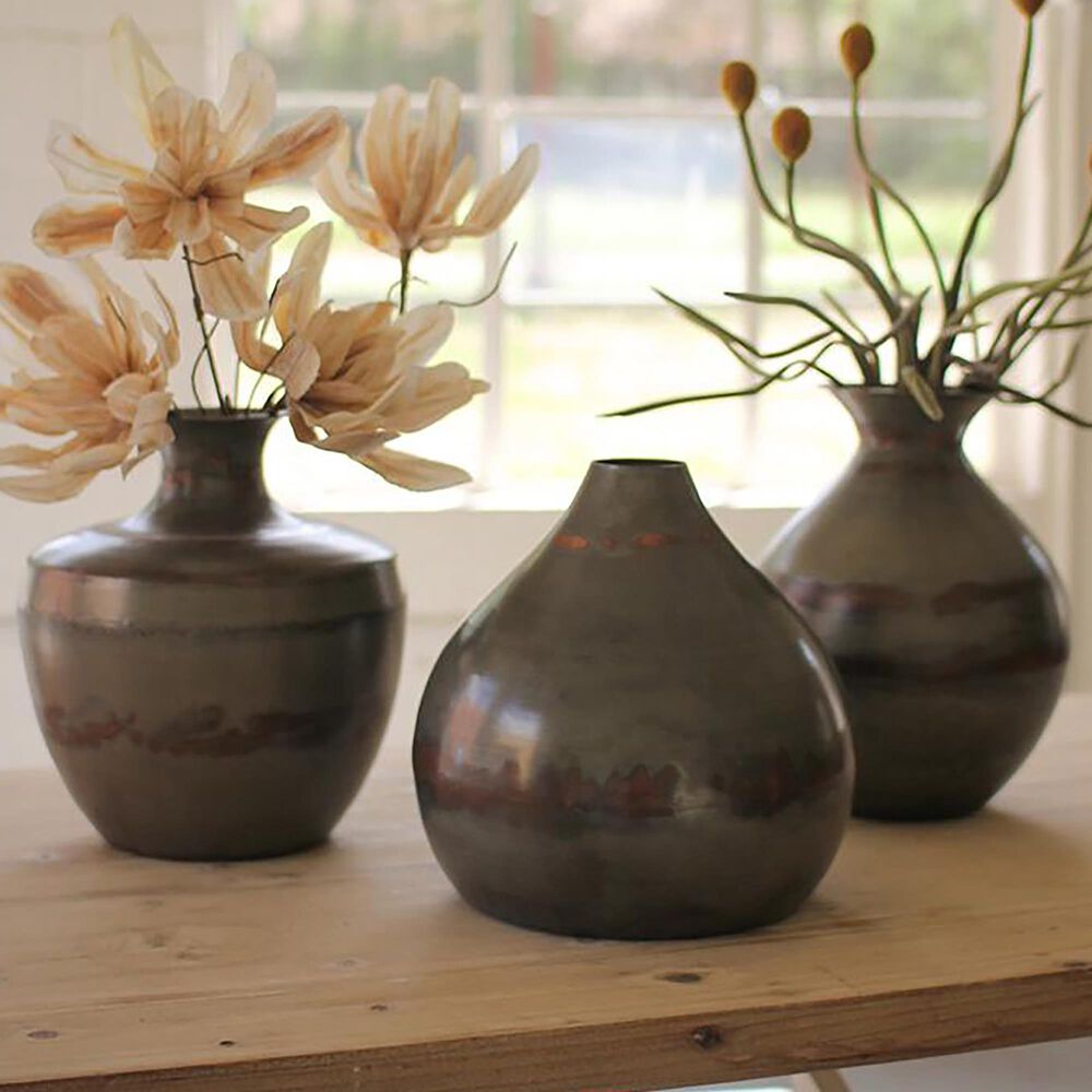 Kalalou Vases in Copper (Set of 3), , large