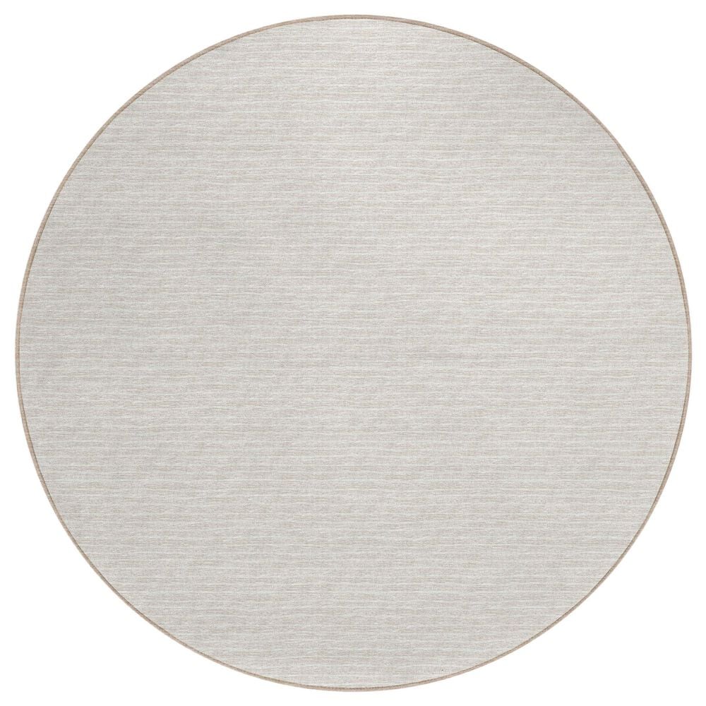 Dalyn Rug Company Laidley 4" Round Linen Indoor/Outdoor Area Rug, , large