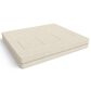 Jaxx Zipline 3-Piece Stationary Convertible Sleeper Sofa in Ivory Velvet, , large