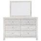 Ashley Paxberry Dresser and Mirror in Whitewash, , large