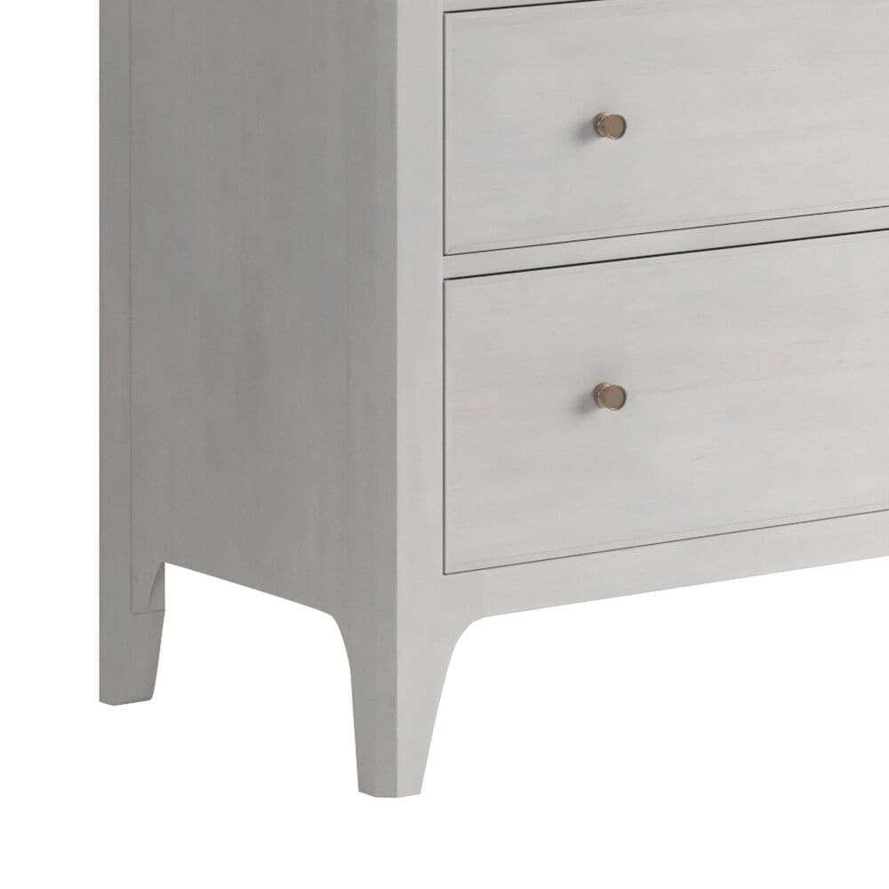 Vantage Mezzanine 5 Piece Queen Upholstered Wingback Bedroom Set in Dove Gray, , large