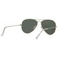 Rayban Glasses Aviator Classic Sunglasses with G-15 Green Lenses in Polished Arista Gold, , large