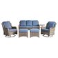 HOMLUX 6-Piece Outdoor Sofa Set in Denim Blue, , large