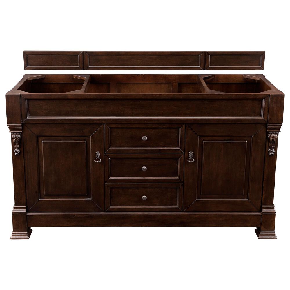 James Martin Brookfield 60" Single Vanity Cabinet in Burnished Mahogany, , large