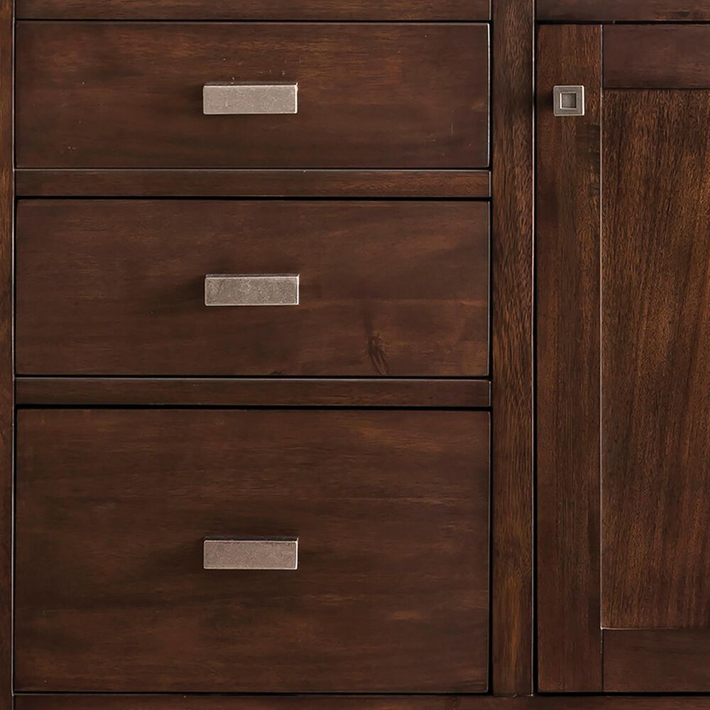 James Martin Vanities Addison 30&quot; Single Bathroom Vanity in Mid-Century Acacia with 3 cm Victorian Silver Quartz Top and Rectangular Sink, , large