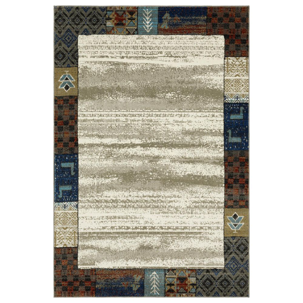 Oriental Weavers Venice 3"10" x 5"5" Beige and Multicolor Area Rug, , large
